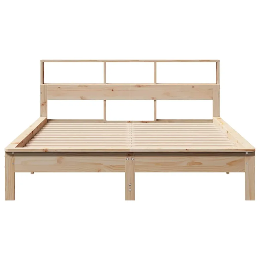 Cadre de lit sans matelas 140x200 cm bois massif de pin - 4