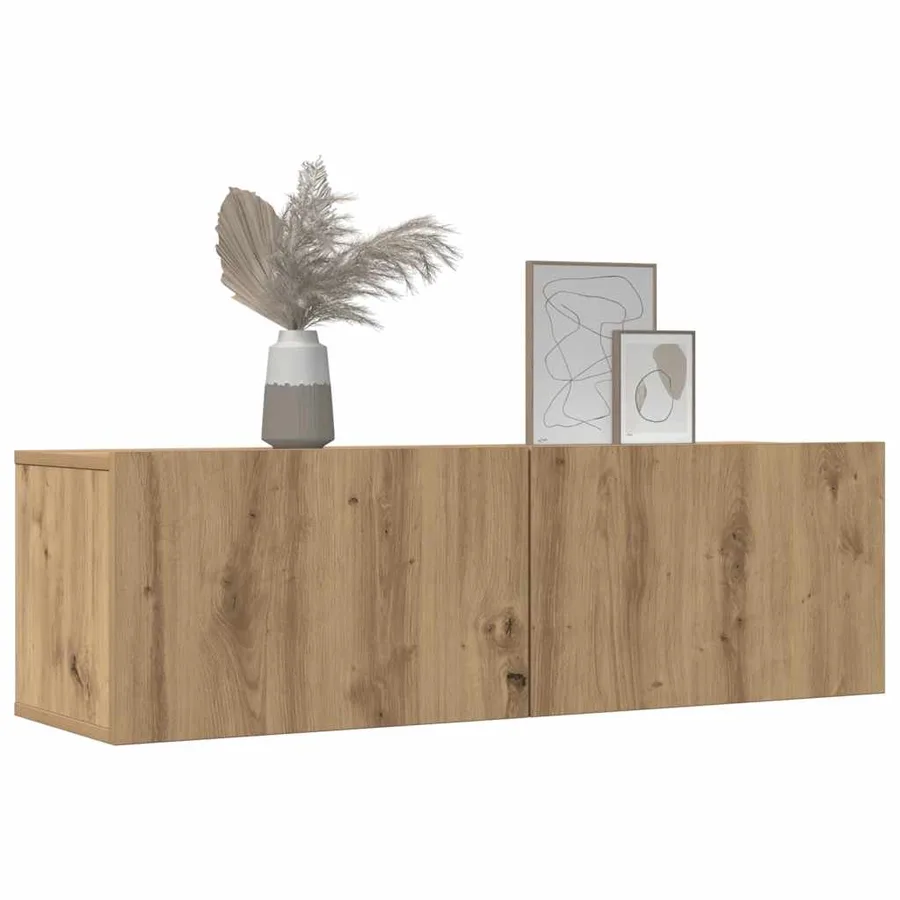 Meubles TV muraux 2 pcs chêne artisanal 100x30x30 cm - 3