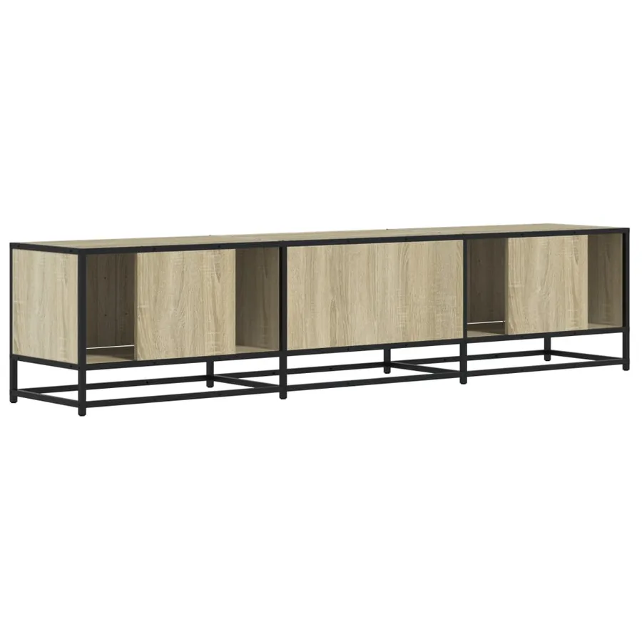 Meuble TV chêne sonoma 180x35x41 cm bois d'ingénierie - 6