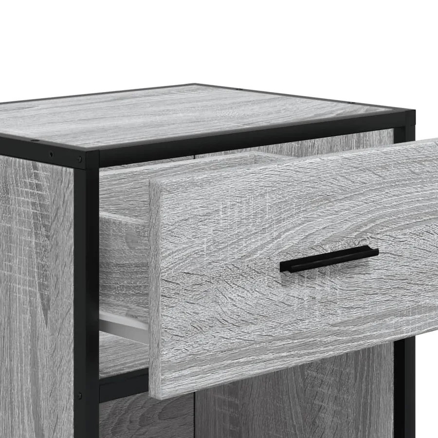 Tables de chevet 2 pcs sonoma gris 40x31x50 cm bois ingénierie - 10