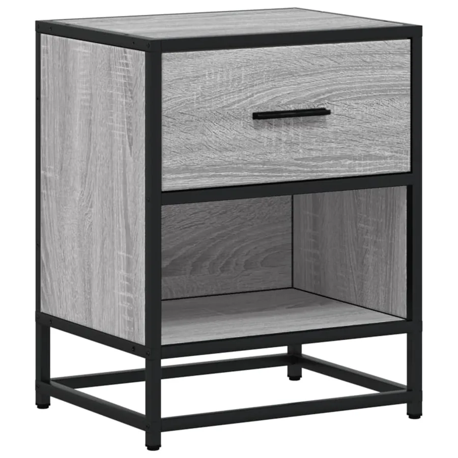 Tables de chevet 2 pcs sonoma gris 40x31x50 cm bois ingénierie - 6