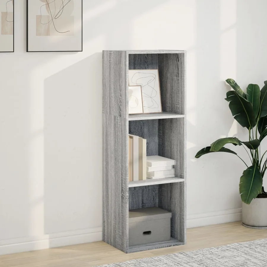 Bibliothèque sonoma gris 40x30x114 cm bois d'ingénierie - 3
