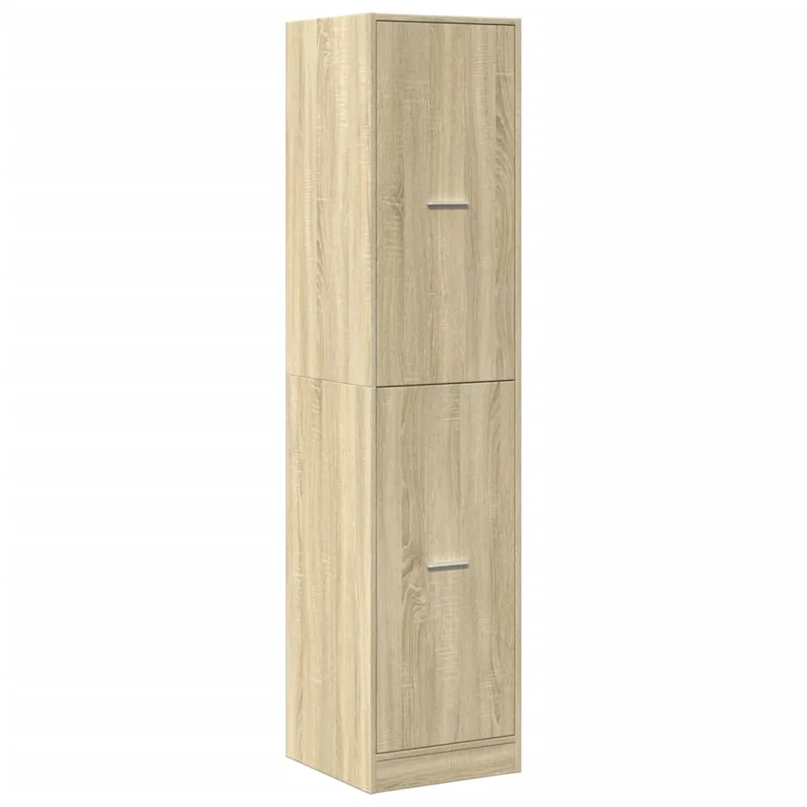 Armoire d'apothicaire chêne sonoma bois d'ingénierie - 4