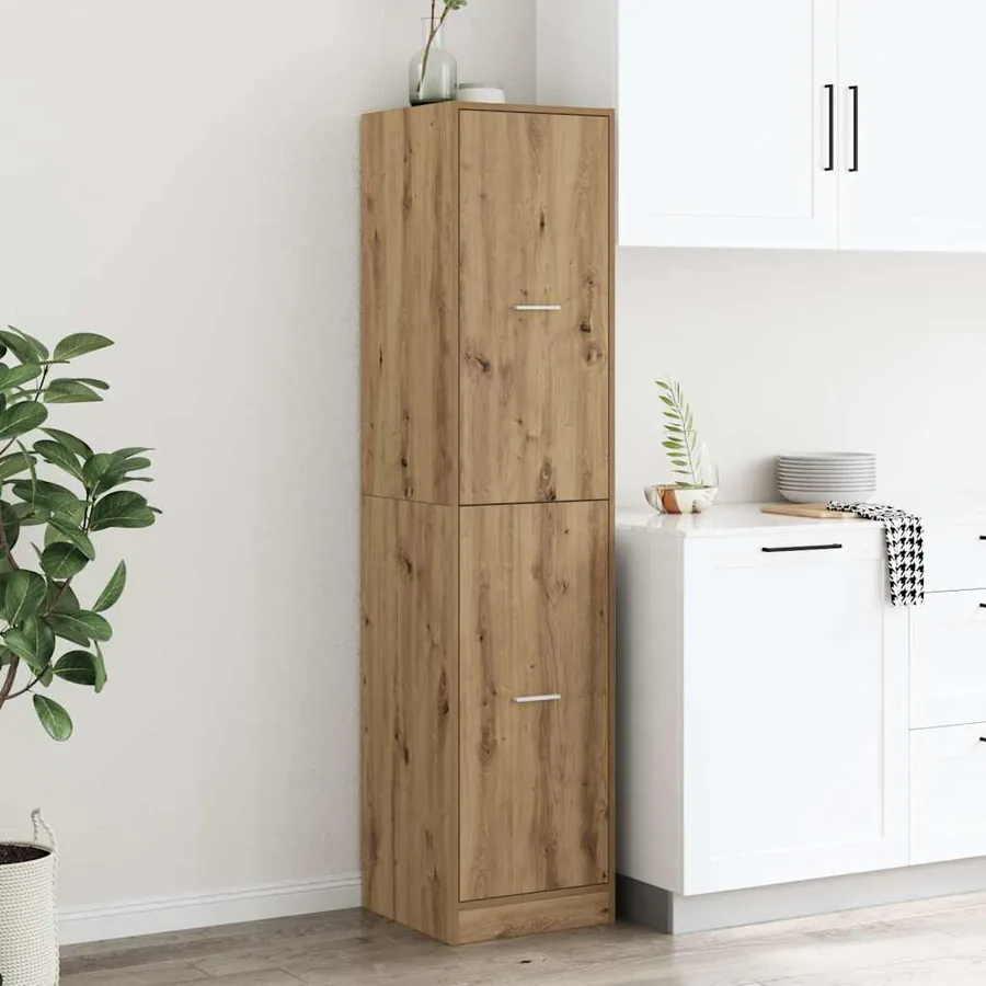 Armoire d'apothicaire chêne artisanal bois d'ingénierie