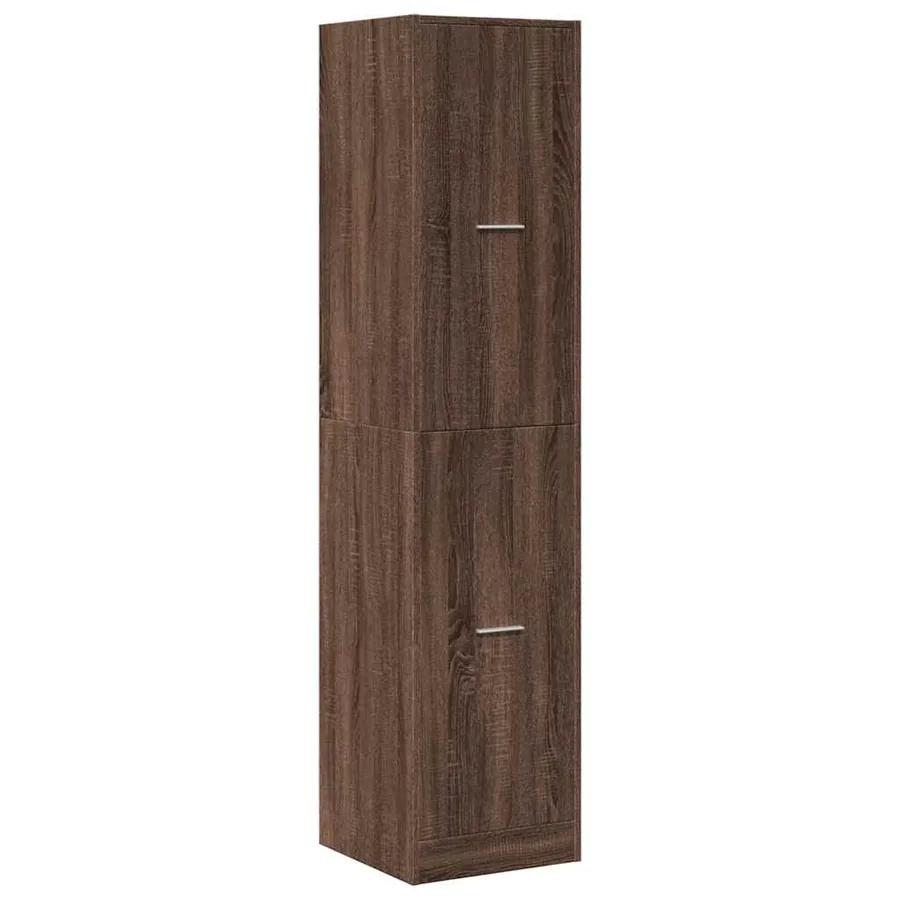 Armoire apothicaire chêne marron 40x41x174,5 cm bois ingénierie - 4