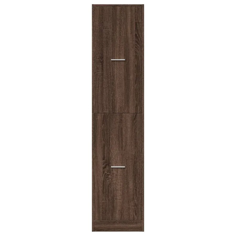 Armoire apothicaire chêne marron 40x41x174,5 cm bois ingénierie - 5