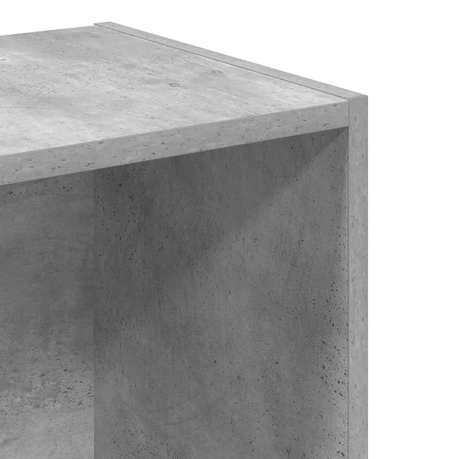 Bibliothèque gris béton 40x30x152 cm bois d'ingénierie - 7