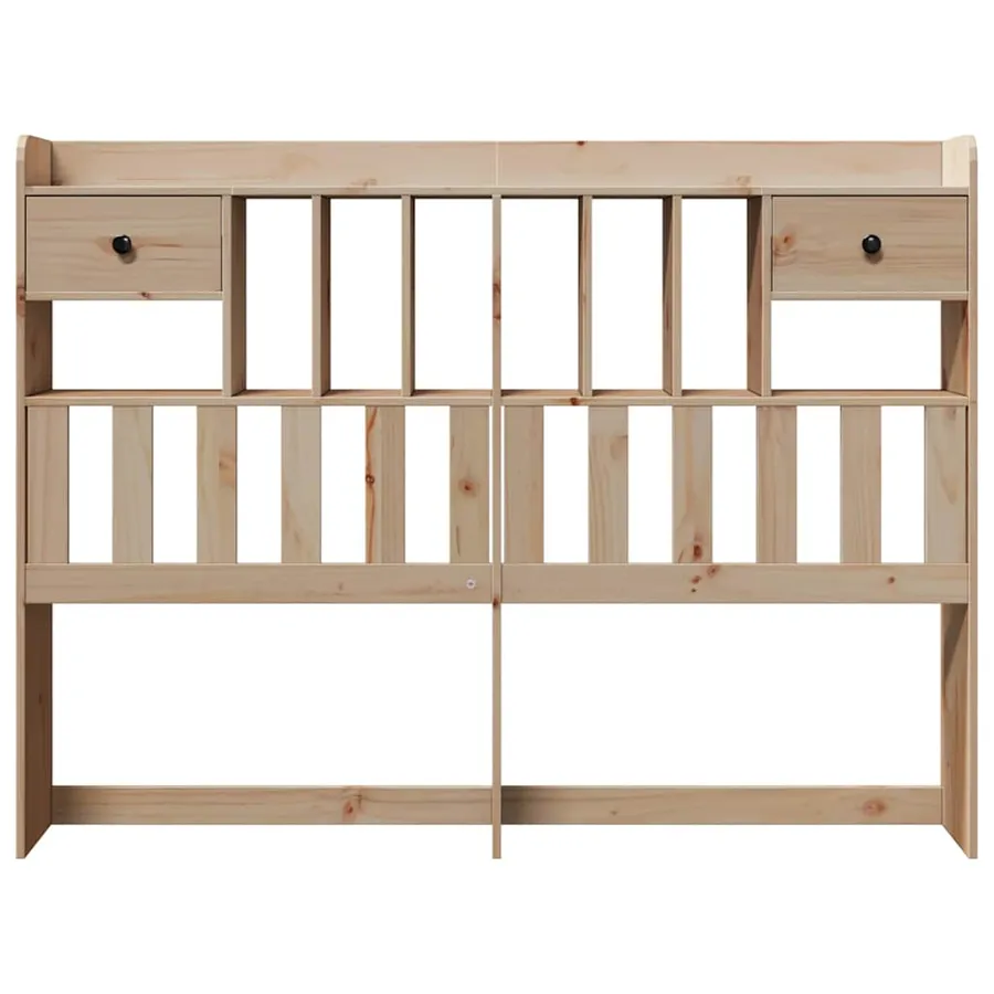 Tête de lit avec rangement 140 cm bois massif de pin - 3