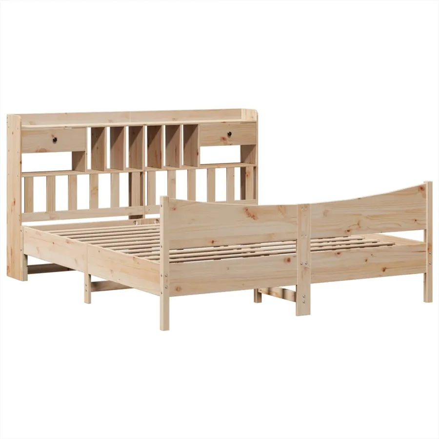Cadre de lit sans matelas 180x200 cm bois massif de pin - 3