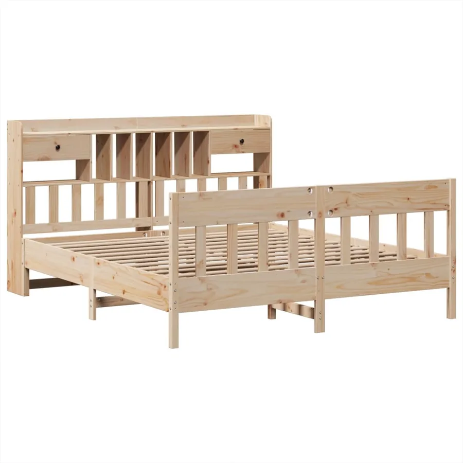 Cadre de lit sans matelas 180x200 cm bois massif de pin - 3