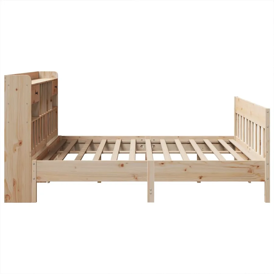 Cadre de lit sans matelas 180x200 cm bois massif de pin - 7