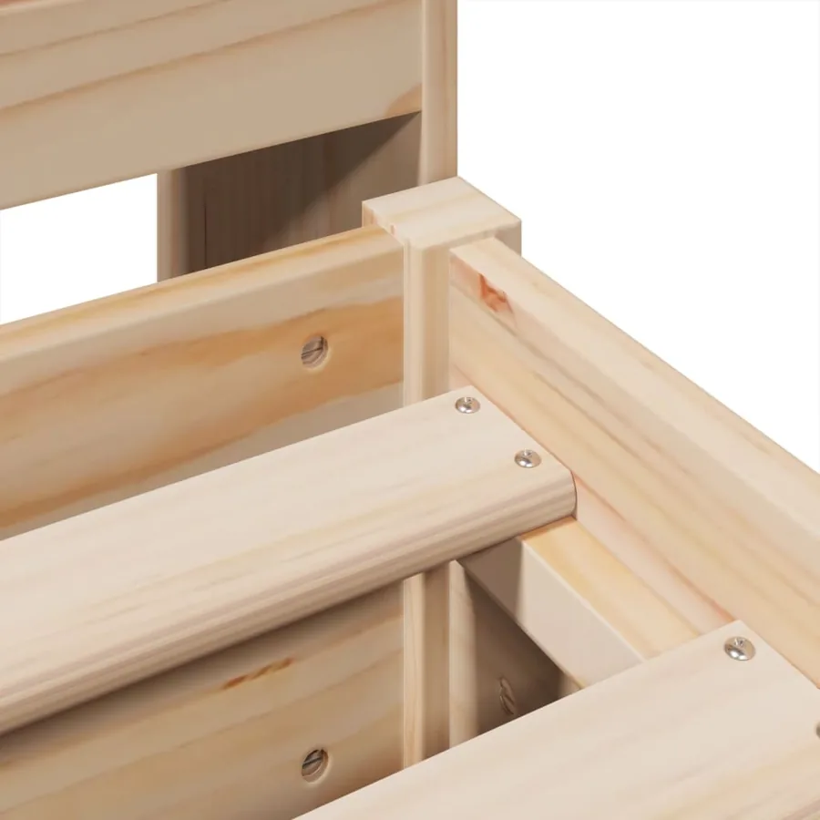 Cadre de lit sans matelas 180x200 cm bois massif de pin - 9