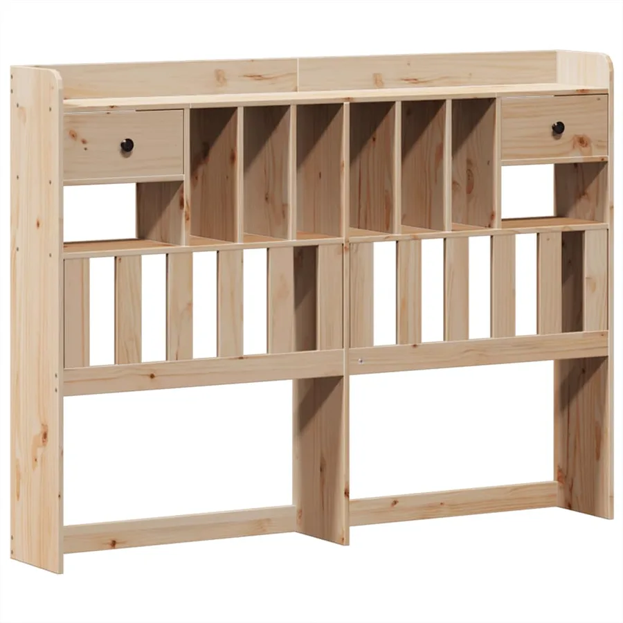Cadre de lit sans matelas 140x200 cm bois massif de pin - 6