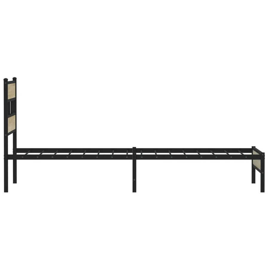 Cadre de lit sans matelas chêne sonoma 100x200 cm - 5