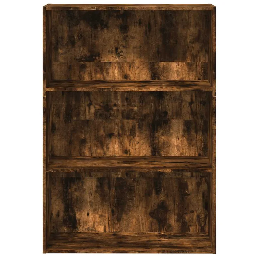 Bibliothèque chêne fumé 80x30x114 cm bois d'ingénierie - 4