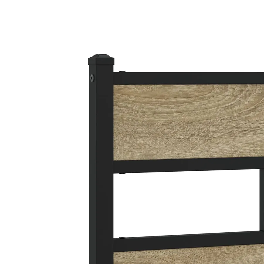 Cadre de lit sans matelas chêne sonoma 90x190 cm - 8