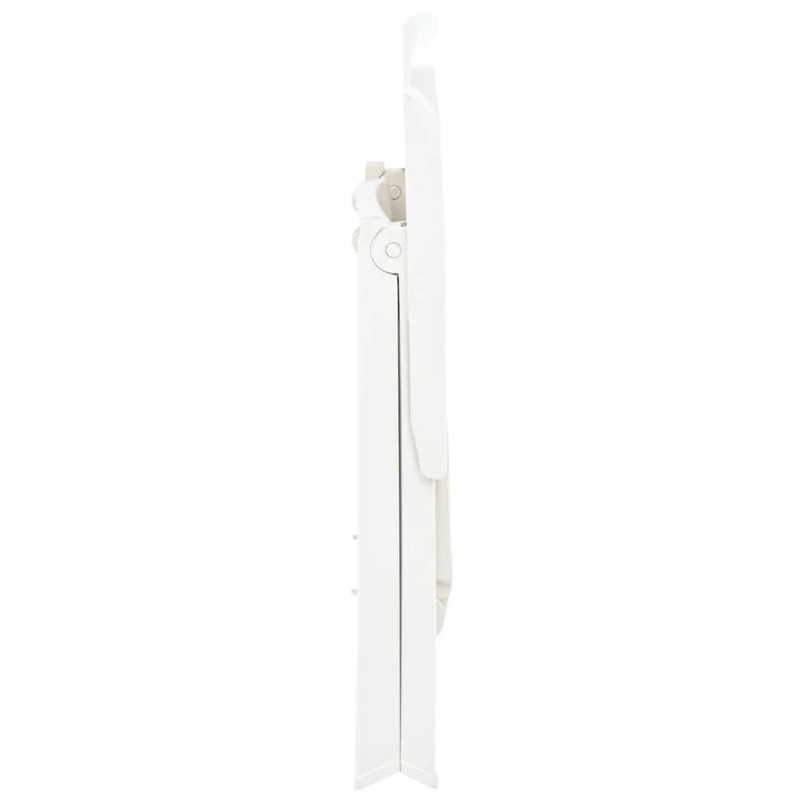 Chaises inclinables de jardin lot de 2 Plastique Blanc - 7