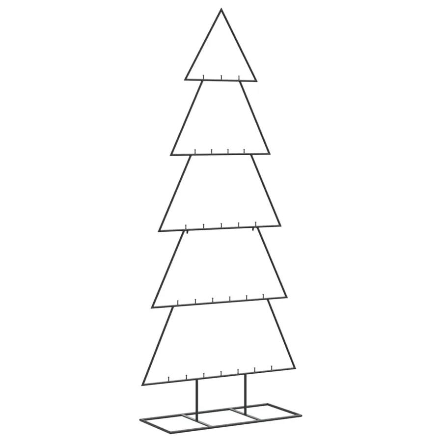 Arbre de Noël en métal pour décoration noir 150 cm - 2