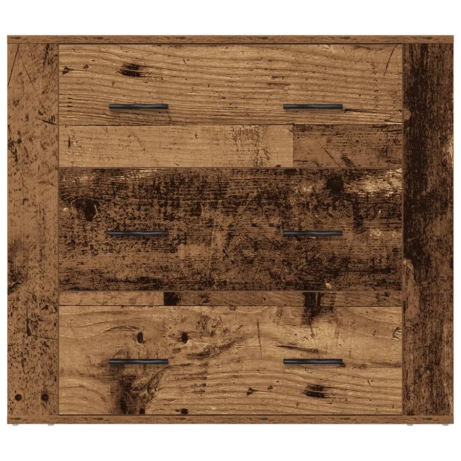 Buffet vieux bois 80x33x70 cm bois d'ingénierie - 5