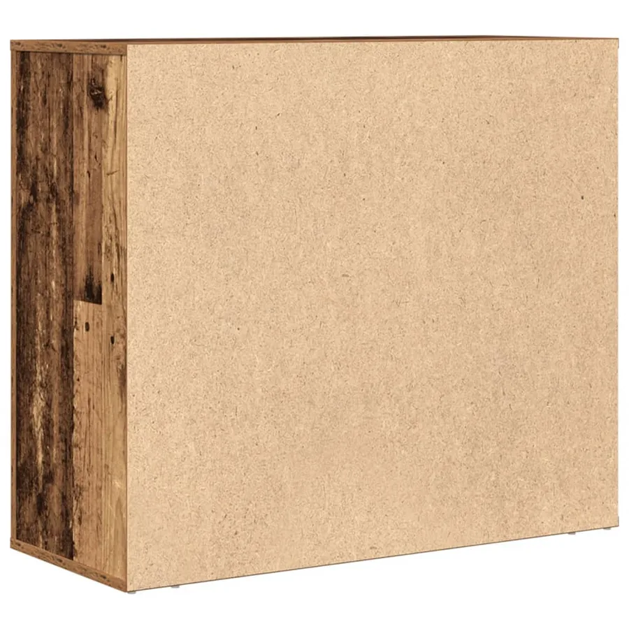 Buffet vieux bois 80x33x70 cm bois d'ingénierie - 7