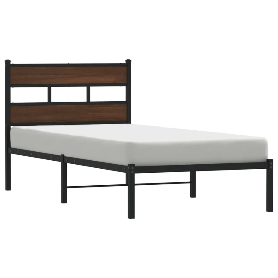 Cadre de lit sans matelas avec tête de lit 100x200 cm - 2