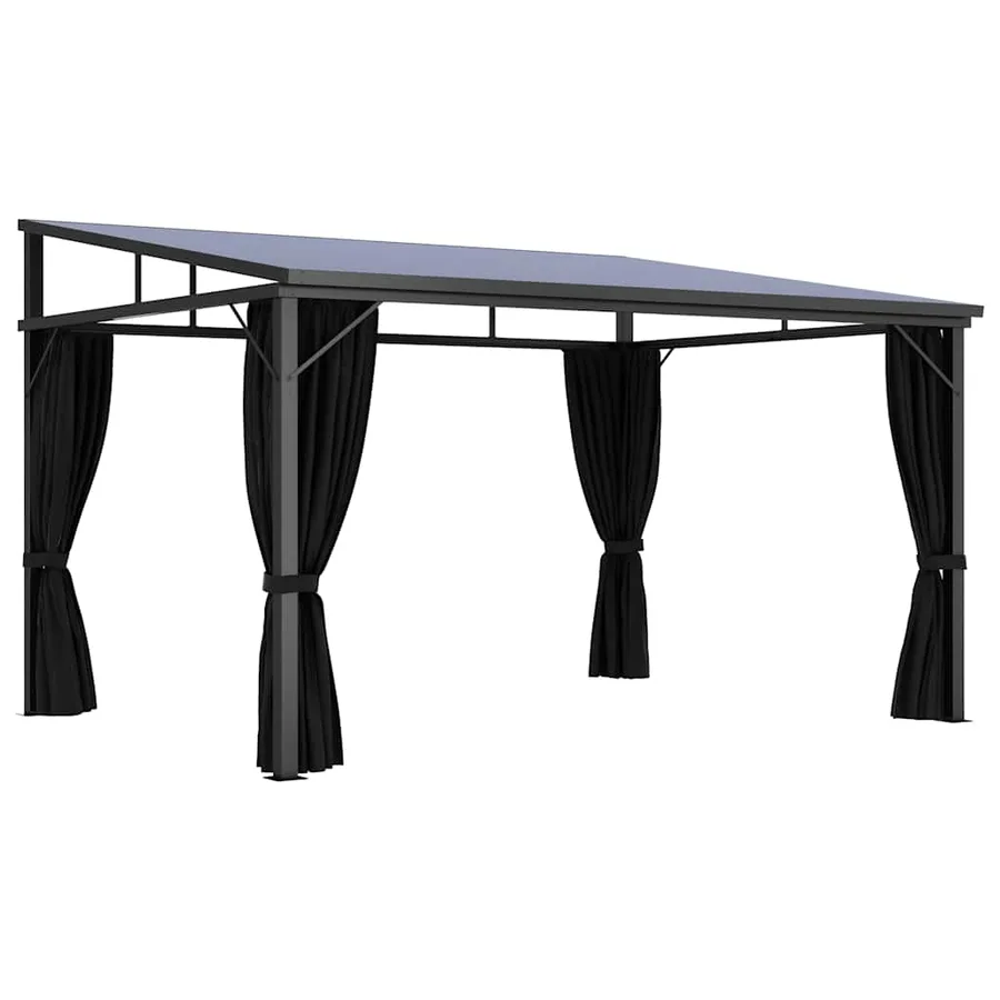 Belvédère avec rideau 405x294x244 cm Anthracite - 2
