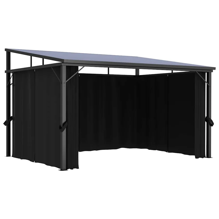 Belvédère avec rideau 405x294x244 cm Anthracite - 6