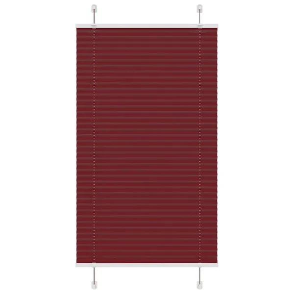 Store plissé rouge bordeaux 80x100 cm largeur du tissu 79,4 cm