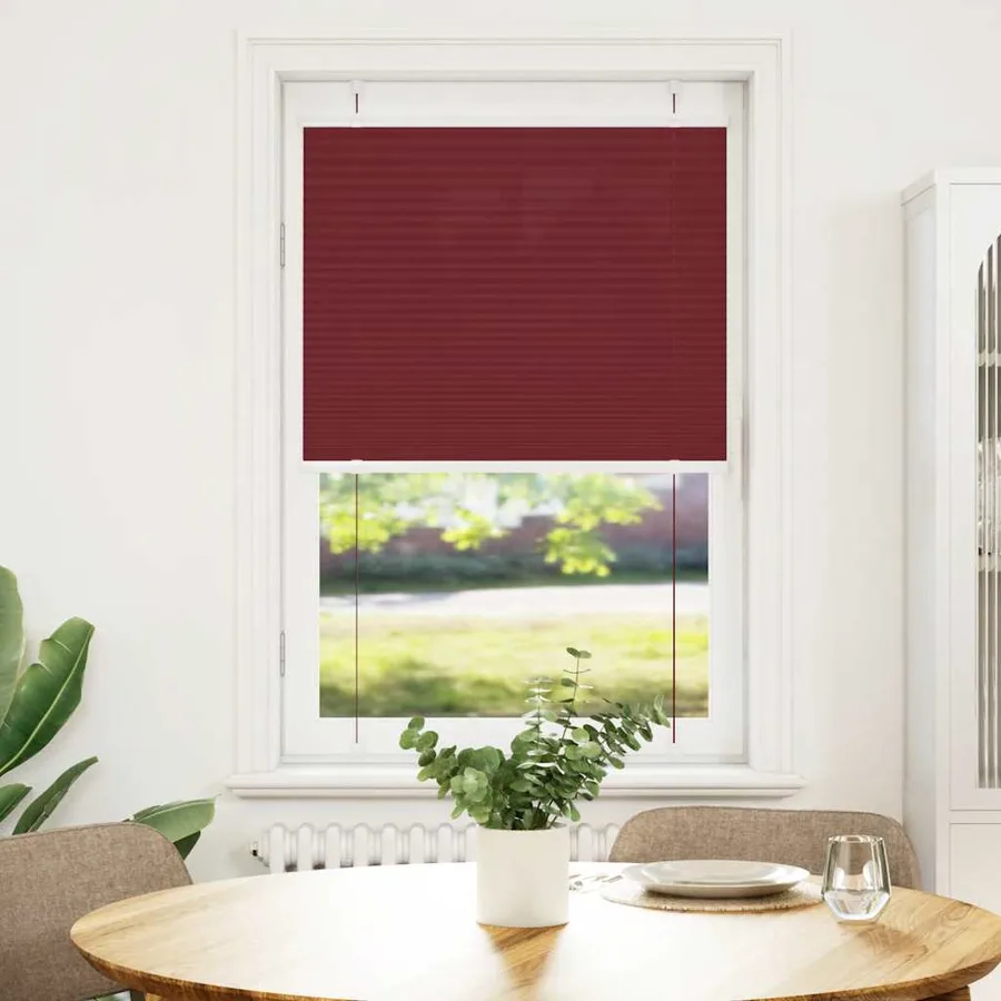 Store plissé rouge bordeaux 80x100 cm largeur du tissu 79,4 cm - 2