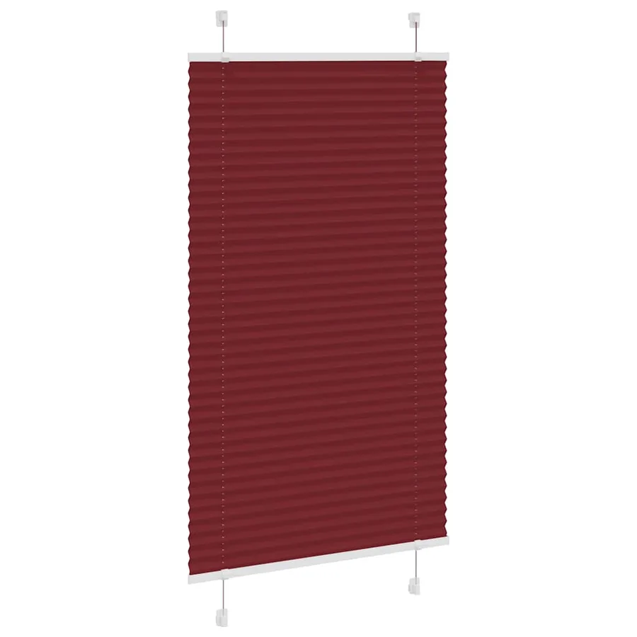 Store plissé rouge bordeaux 80x100 cm largeur du tissu 79,4 cm - 3