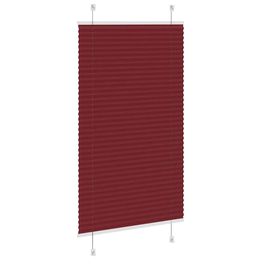 Store plissé rouge bordeaux 80x100 cm largeur du tissu 79,4 cm - 4