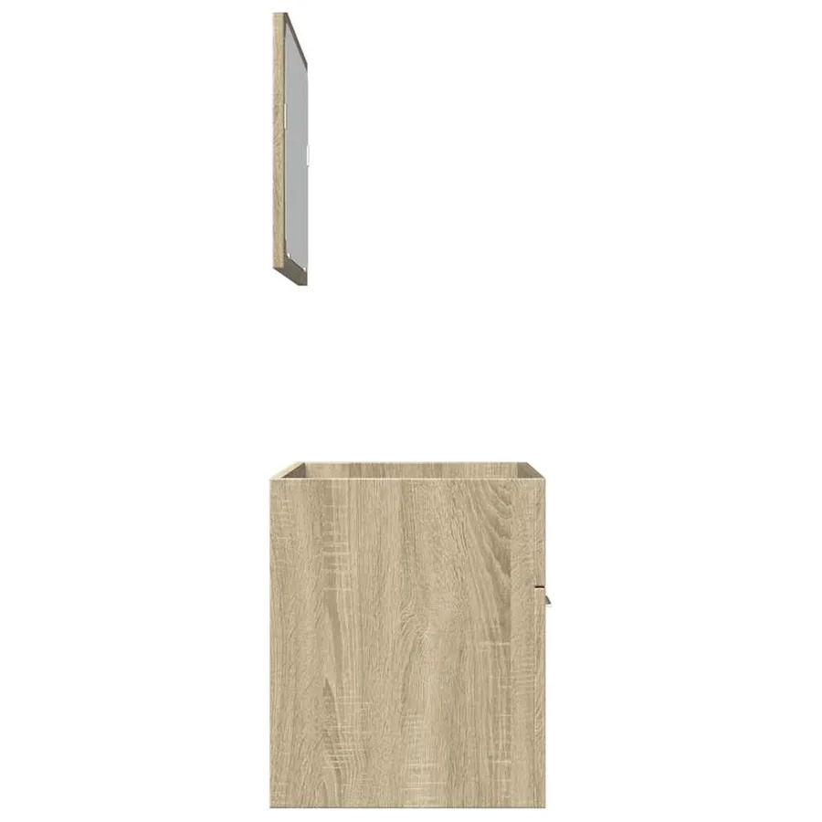 Ensemble de meubles de salle de bain 2 pcs chêne sonoma - 6