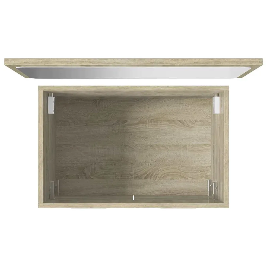 Ensemble de meubles de salle de bain 2 pcs chêne sonoma - 8