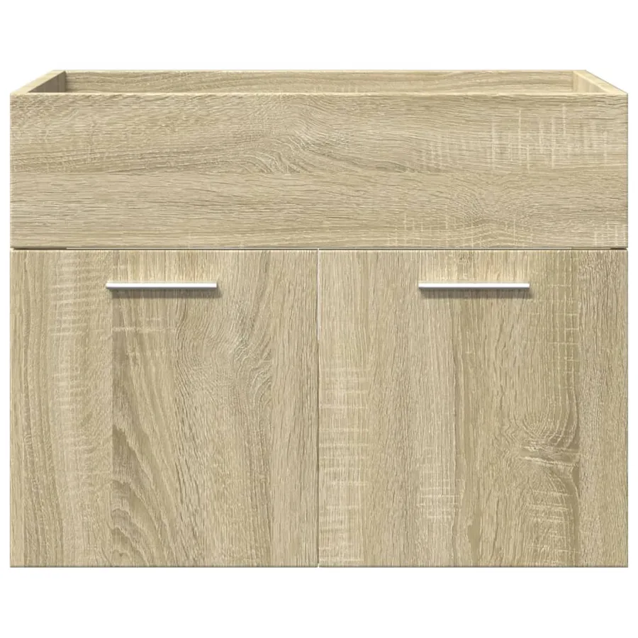Ensemble de meubles de salle de bain 3 pcs chêne sonoma - 9