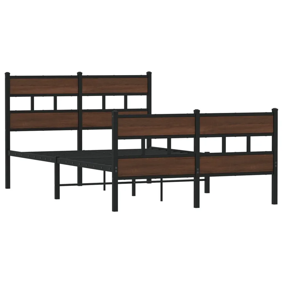 Cadre de lit sans matelas avec tête de lit et pied de lit - 3