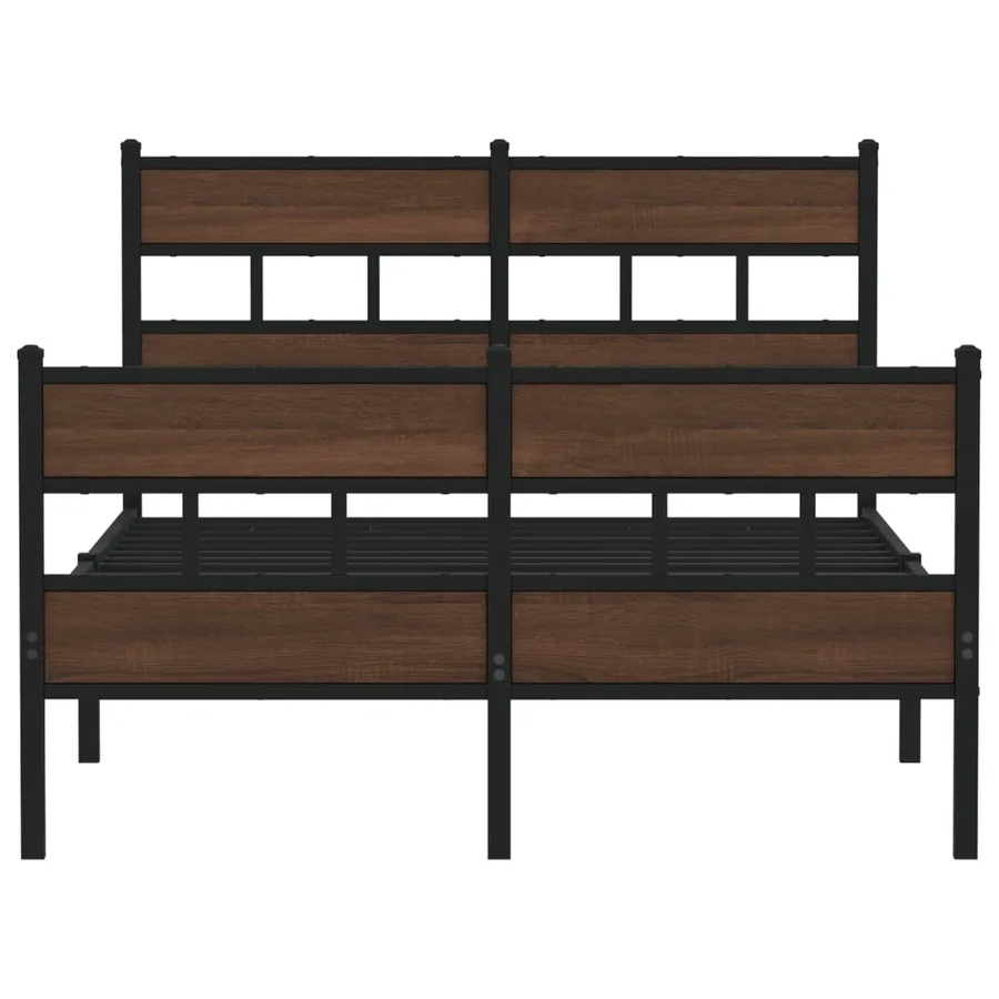 Cadre de lit sans matelas avec tête de lit et pied de lit - 4