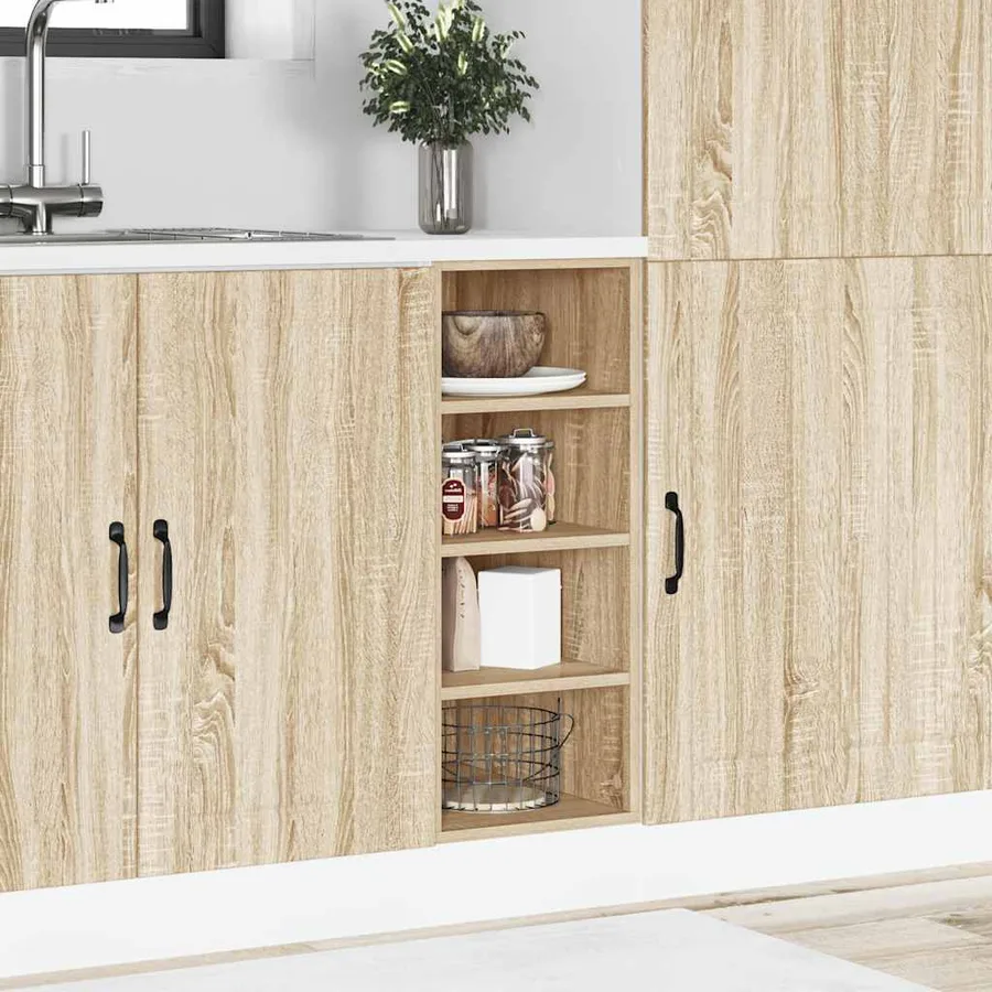 Meuble bas "Riga" Chêne Sonoma 30 x 44,5 x 81,5 cm Bois d'ingénierie - 3