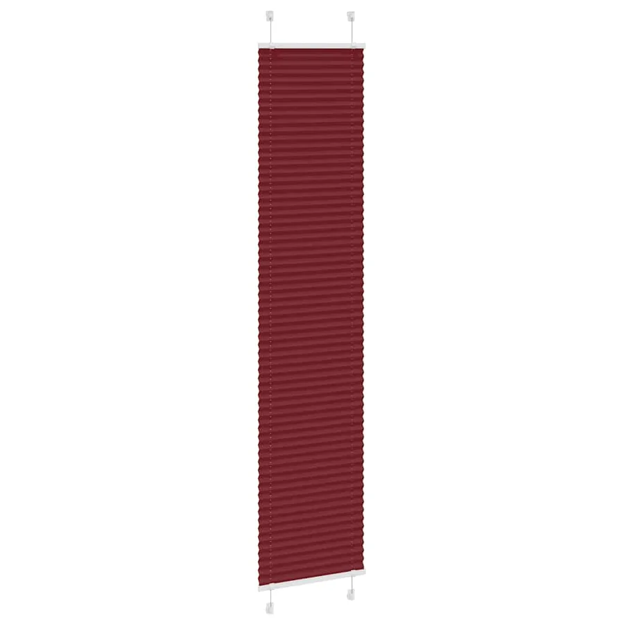 Store plissé rouge bordeaux 45x200 cm largeur du tissu 44,4 cm - 3