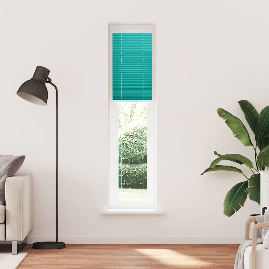 Store plissé vert pétrole 45x200 cm largeur du tissu 44,4 cm - 2