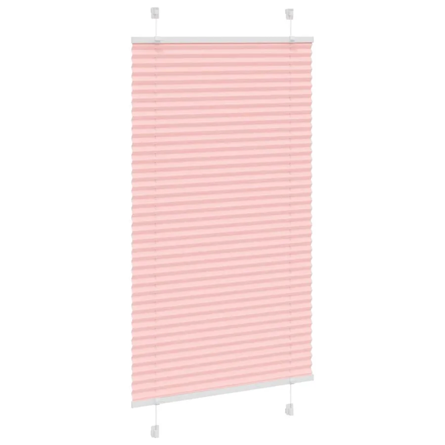 Store plissé rose 75x100 cm largeur du tissu 74,4 cm polyester - 3