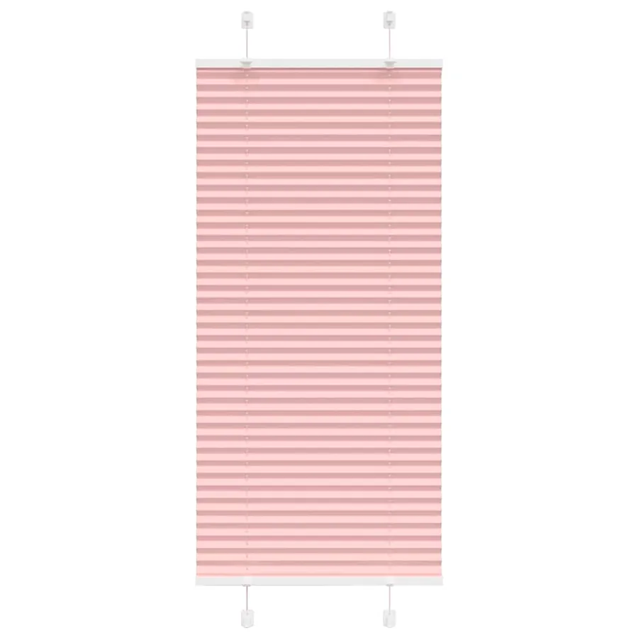 Store plissé rose 65x100 cm largeur du tissu 64,4 cm polyester