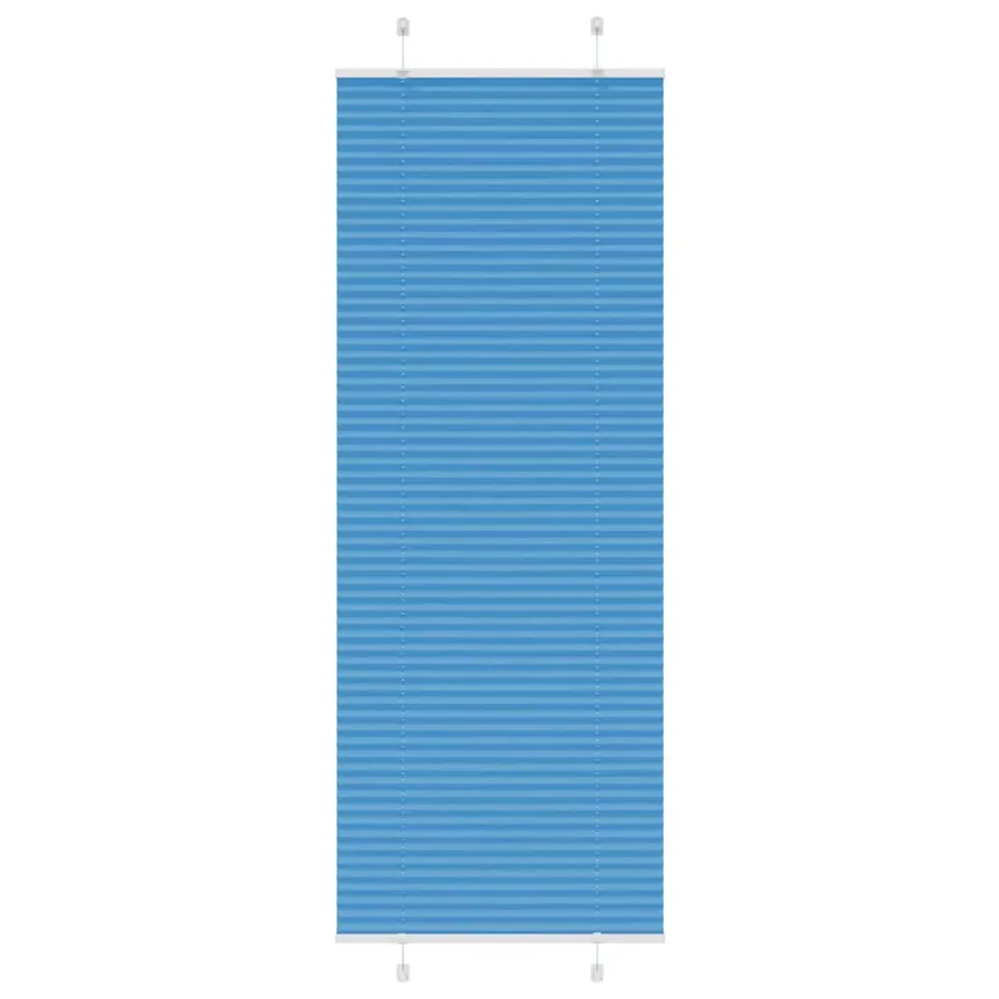 Store plissé bleu 80x200 cm largeur du tissu 79,4 cm polyester