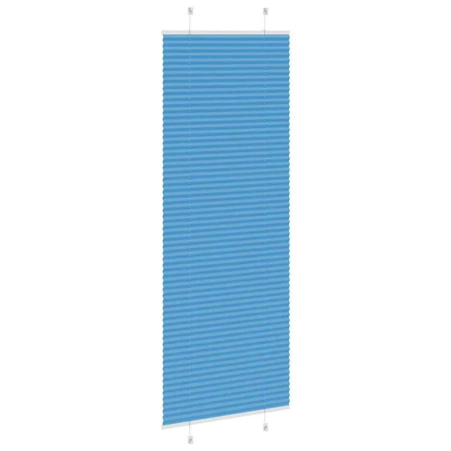 Store plissé bleu 80x200 cm largeur du tissu 79,4 cm polyester - 4