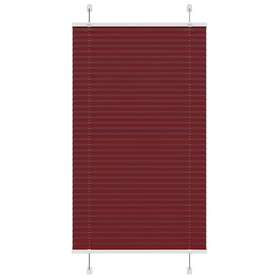 Store plissé rouge bordeaux 70x150 cm largeur du tissu 69,4 cm