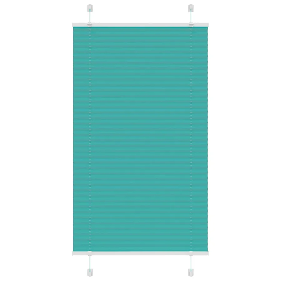 Store plissé vert pétrole 70x100 cm largeur du tissu 69,4 cm