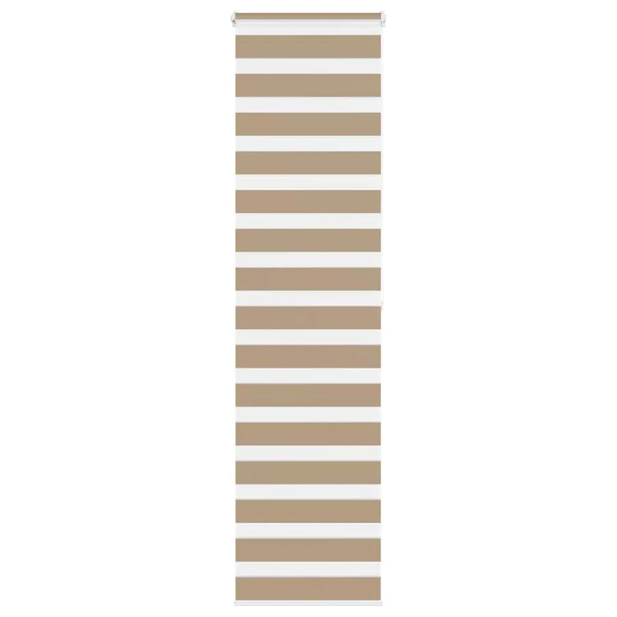Store zèbre marron sable largeur du tissu 60,9 cm polyester
