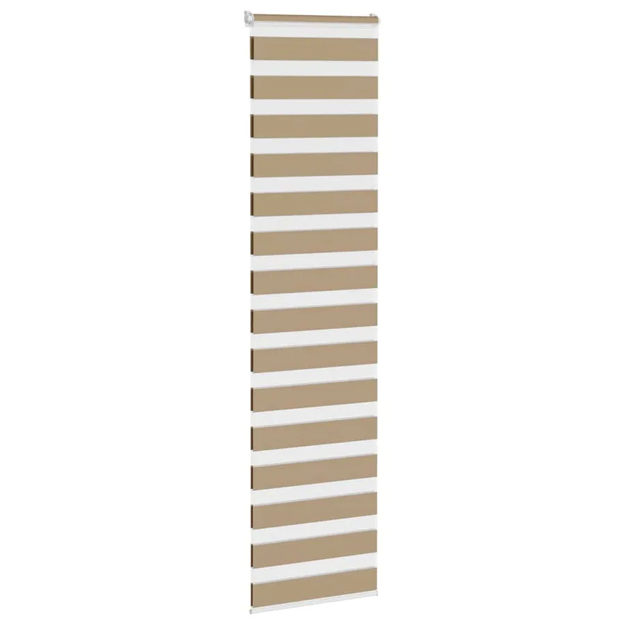 Store zèbre marron sable largeur du tissu 60,9 cm polyester - 3