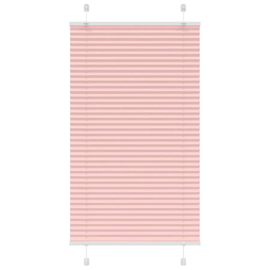 Store plissé rose 75x150 cm largeur du tissu 74,4 cm polyester