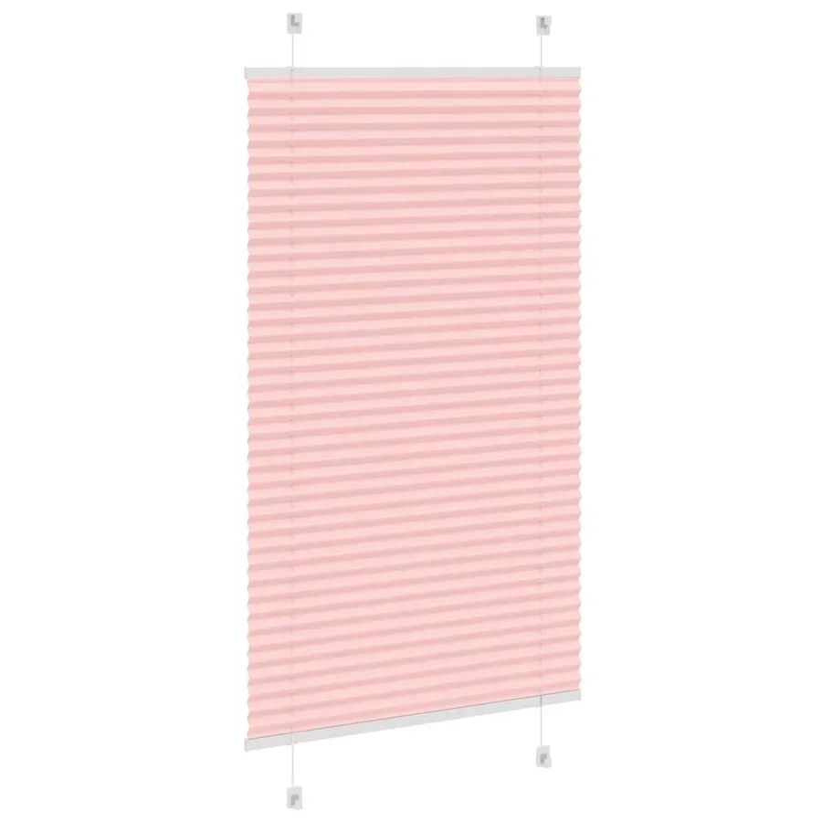 Store plissé rose 75x150 cm largeur du tissu 74,4 cm polyester - 4