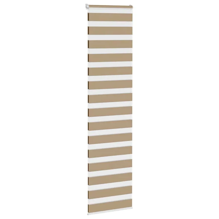 Store zèbre marron sable largeur du tissu 55,9 cm polyester - 3